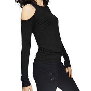 Basically me USA women blouse TShirt cold shoulder